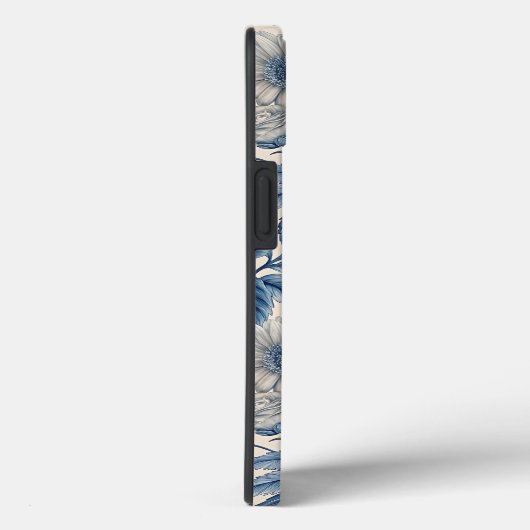 Custom Elegant Boho Chic Blue Blossom Case-Mate iPhoneケース (裏面 / 右)