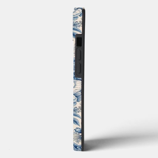 Custom Elegant Boho Chic Blue Blossom Case-Mate iPhoneケース (裏面 / 左)