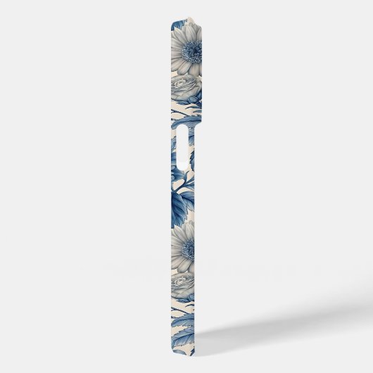 Custom Elegant Boho Chic Blue Blossom Case-Mate iPhoneケース (裏面 / 右)