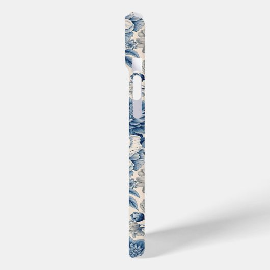 Custom Elegant Boho Chic Blue Blossom Case-Mate iPhoneケース (裏面 / 左)