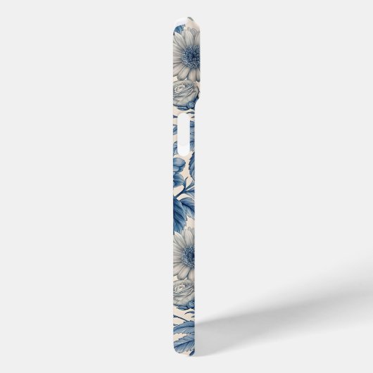Custom Elegant Boho Chic Blue Blossom Case-Mate iPhoneケース (裏面 / 右)