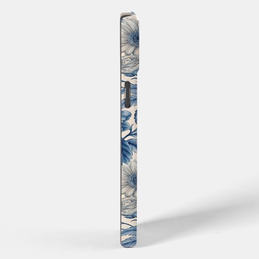Custom Elegant Boho Chic Blue Blossom Case-Mate iPhoneケース (裏面 / 右)