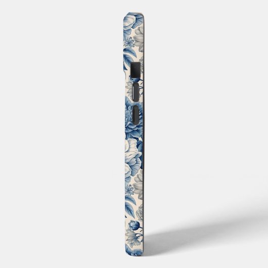 Custom Elegant Boho Chic Blue Blossom Case-Mate iPhoneケース (裏面 / 左)