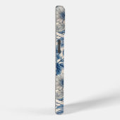Custom Elegant Boho Chic Blue Blossom Case-Mate iPhoneケース (裏面 / 右)