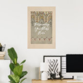 CUSTOM Elegant Butterfly Chandelier Art Print ポスター (ホームオフィス)