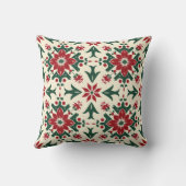 Custom Elegant   Family Photo Christmas クッション (裏面)