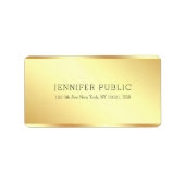 Custom Elegant Gold Professional Simple Template ラベル (正面)