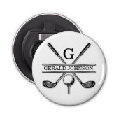 Custom Elegant Golf Monogram 栓抜き (正面)