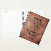 Custom Elegant Horse Ranch Business プランナー手帳 (ディスプレー)