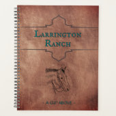 Custom Elegant Horse Ranch Business Planner プランナー手帳 (正面)