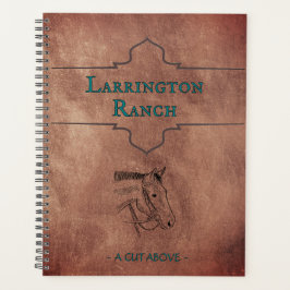 Custom Elegant Horse Ranch Business Planner プランナー手帳