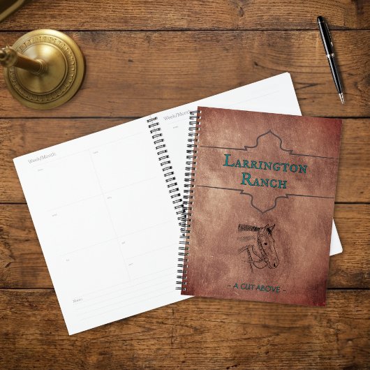 Custom Elegant Horse Ranch Business Planner プランナー手帳