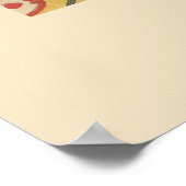 CUSTOM Elegant Japanese Kaleidoscope Pattern Print ポスター (角)