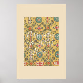 CUSTOM Elegant Japanese Kaleidoscope Pattern Print ポスター (正面)