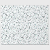 Custom Elegant Leafy Botanical Product packaging ラッピングペーパー (フラット)