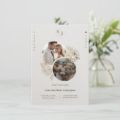 Custom Elegant Luxurious Wedding Save The Date 招待状 (スタンド正面)