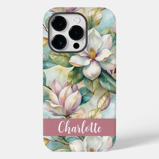 Custom Elegant Magnolias Case-Mate iPhoneケース (裏面)