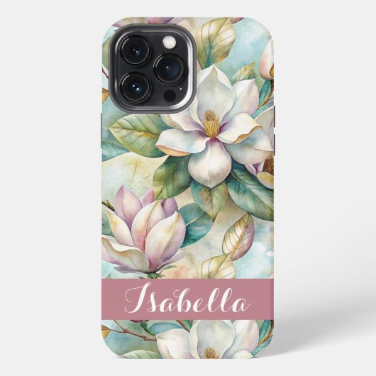 Custom Elegant Magnolias iPhoneケース (裏面)