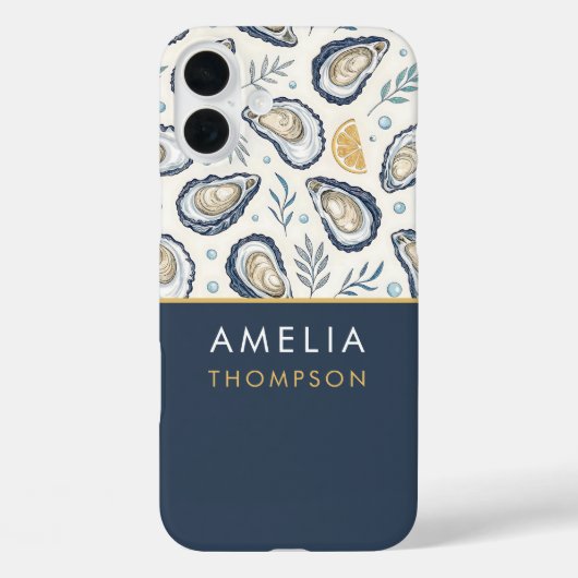 Custom Elegant Marine Oysters Case-Mate iPhoneケース (裏面)