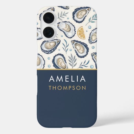 Custom Elegant Marine Oysters Case-Mate iPhoneケース (裏面)