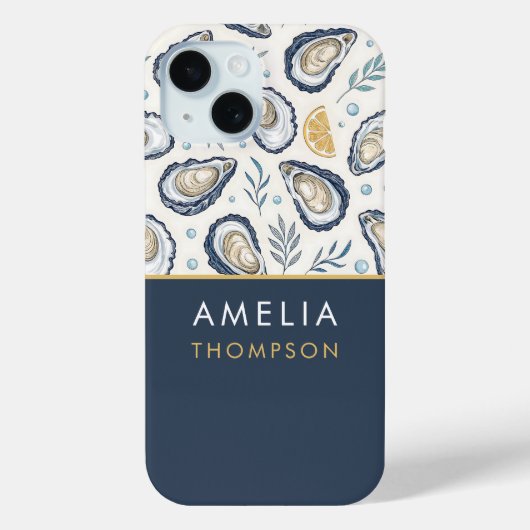 Custom Elegant Marine Oysters Case-Mate iPhoneケース (裏面)