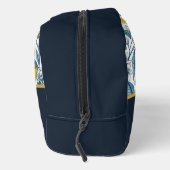 Custom Elegant Mediterranean Lemon Botanical Navy ドップキット (右)