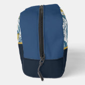Custom Elegant Mediterranean Lemon Botanical Navy ドップキット (右)