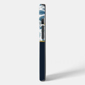 Custom Elegant Mediterranean Lemon Botanical Navy Case-Mate iPhoneケース (裏面 / 左)