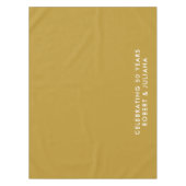 Custom Elegant Modern Gold 50th Anniversary Party テーブルクロス (正面)