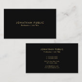 Custom Elegant Modern Template Create Your Own 名刺 (正面/裏面)