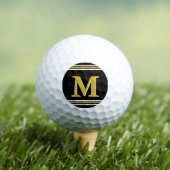 Custom Elegant Monogram Golfer Personalized ゴルフボール (インサイチュ 木)