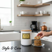 Custom Elegant Monogram Name Party Favor フードラベル