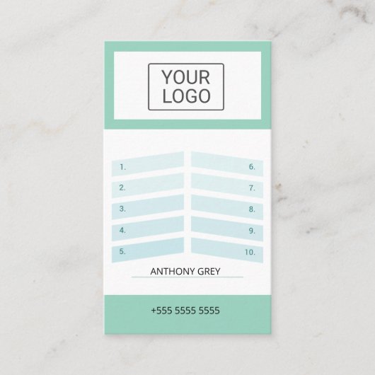 Custom Elegant Olive Green Business Season Ticket  名刺 (正面)