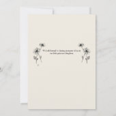 Custom Elegant Princess Cake 3rd Birthday Invite 招待状 (裏面)