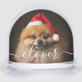 Custom Elegant Script Modern 2 Photo Pet Dog (正面)