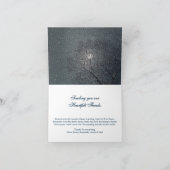 Custom Elegant Victorian Christmas Eve Scene  サンキューカード (内部)