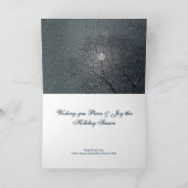 Custom Elegant Victorian Christmas Eve Scene  シーズンカード (内部)