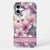 Custom Elegant Watercolor Cherry Blossom Sakura iPhoneケース (裏面)