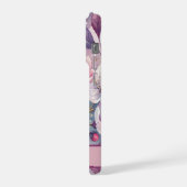 Custom Elegant Watercolor Cherry Blossom Sakura iPhoneケース (左側面)