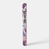 Custom Elegant Watercolor Cherry Blossom Sakura iPhoneケース (左側面)