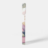 Custom Elegant Watercolor Cherry Blossom Sakura iPhoneケース (右側面)