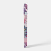 Custom Elegant Watercolor Cherry Blossom Sakura iPhone 15ケース (左側面)