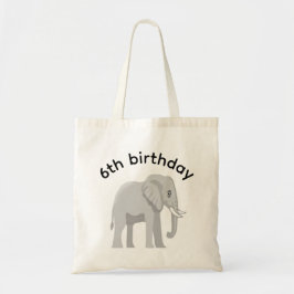 Custom Elephant Birthday Party Gift Tote Bag トートバッグ