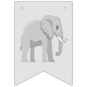 Custom Elephant "Happy Birthday" Banner バンティングフラッグ (第1の旗)