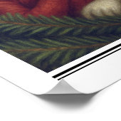 Custom Elf Back on Duty Newspaper Decor, Christmas ポスター (角)