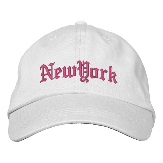 Custom embroidered New York 刺繍入りキャップ (正面)