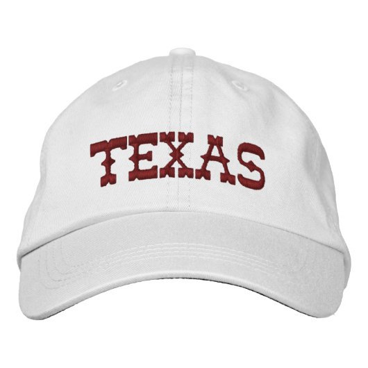 Custom embroidered Texas Cow Girl Boy 刺繍入りキャップ (正面)