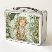Custom Emerald Forest Elf Boy メタルランチボックス (正面)