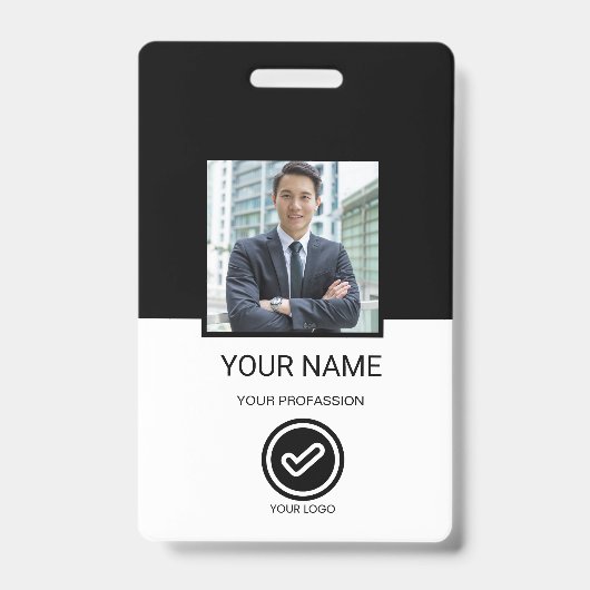 Custom Employee ID Badge バッジ (正面)