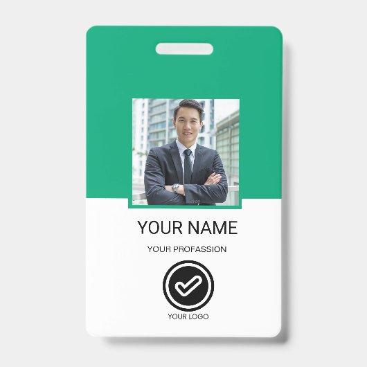 Custom Employee ID Badge バッジ (正面)